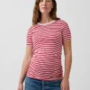 Modern T-shirt med rund hals för gravida