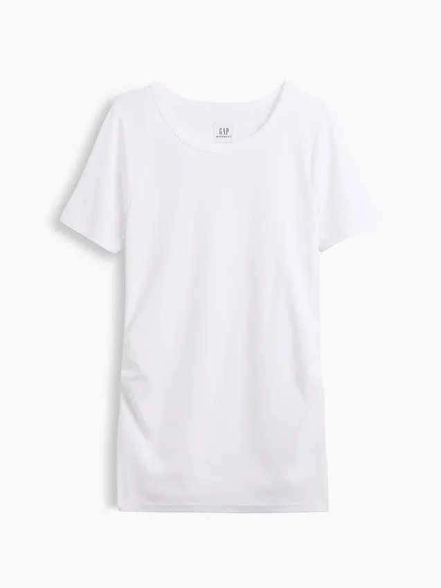Modern T-shirt med rund hals för gravida