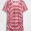 Modern T-shirt med rund hals för gravida