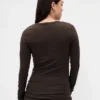 Modern T-shirt med rund hals för gravida