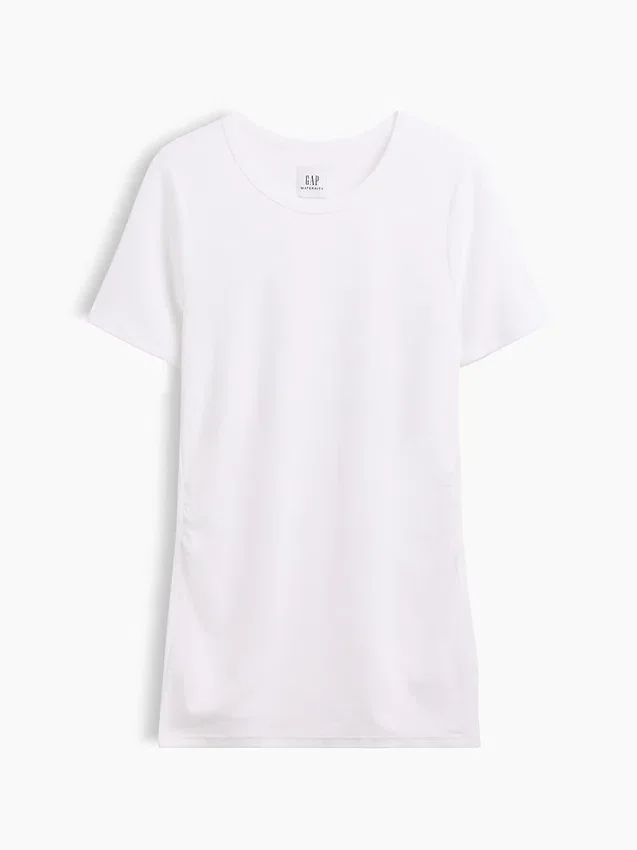 Modern T-shirt med rund hals för gravida