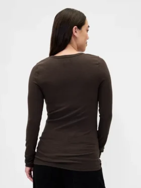 Modern T-shirt med rund hals för gravida