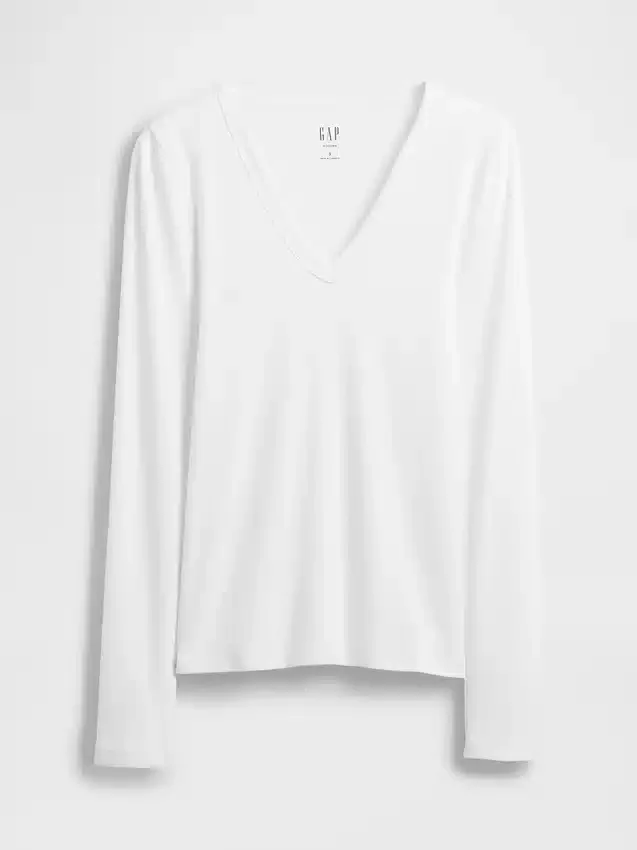 Modern T-shirt med V-ringning