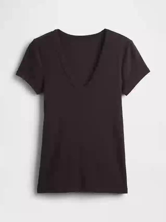 Modern T-shirt med V-ringning