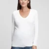 Modern T-shirt med V-ringning för gravida