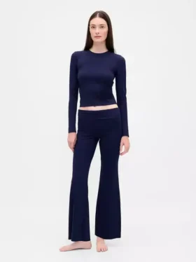 Moderna pyjamasleggings med vikbar midja