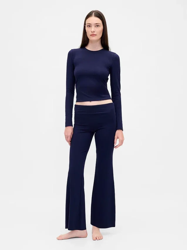 Moderna pyjamasleggings med vikbar midja
