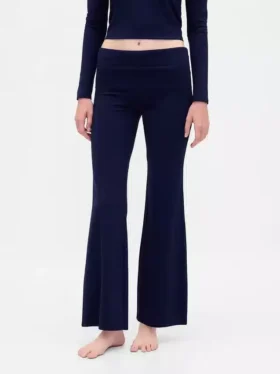 Moderna pyjamasleggings med vikbar midja
