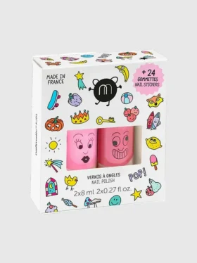 Nailmatic nagellack och nagelklistermärken Pop-set