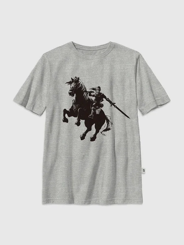 Nintendo Brave Link-T-shirt med tryck för barn