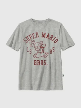 Nintendo Mario Bros-T-shirt med tryck för barn