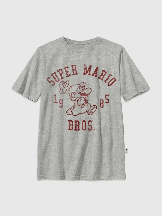 Nintendo Mario Bros-T-shirt med tryck för barn
