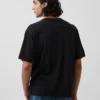 Nirvana T-shirt i tjockt tyg med kort passform och tryck