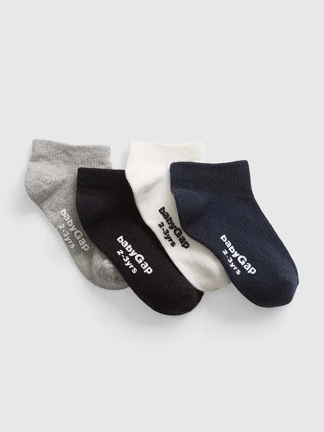 No-show-strumpor för småbarn (4-pack)