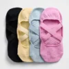 No Show-strumpor med grepp (4-pack)