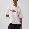 Ouigap T-shirt i tjockt tyg med kort passform och logotyp