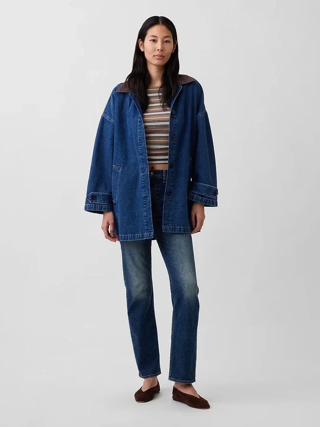 Oversized bilrock i denim