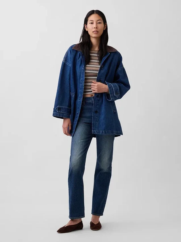 Oversized bilrock i denim