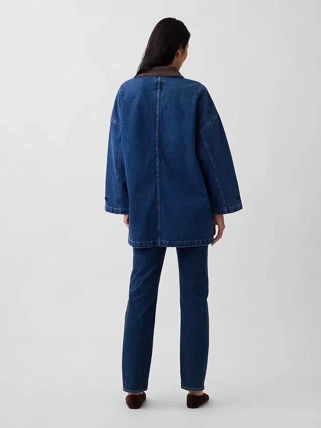 Oversized bilrock i denim