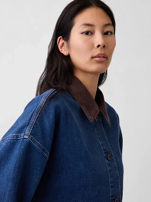 Oversized bilrock i denim