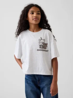 Oversized boxig T-shirt för barn med Hello Kitty