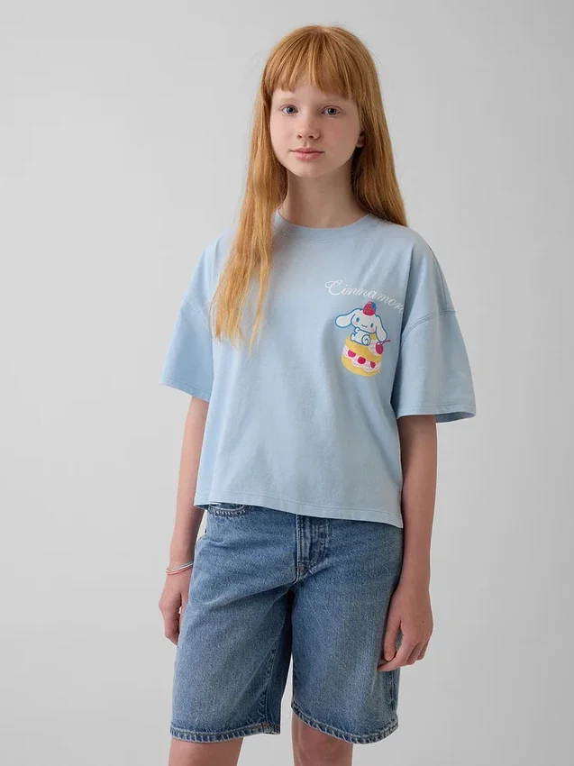 Oversized boxig T-shirt för barn med Hello Kitty