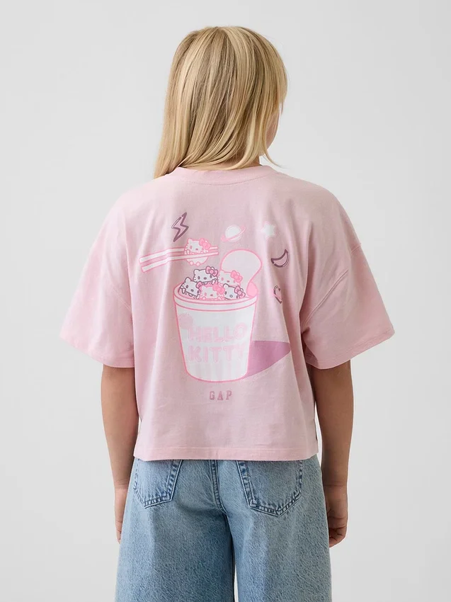 Oversized boxig T-shirt för barn med Hello Kitty