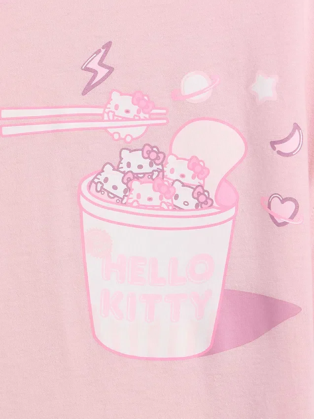 Oversized boxig T-shirt för barn med Hello Kitty