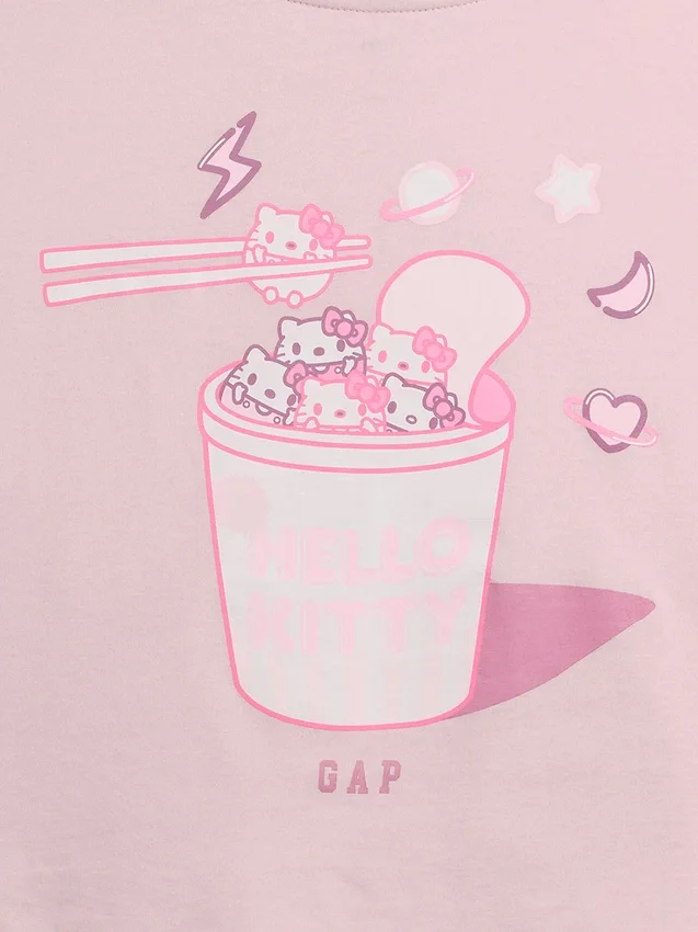 Oversized boxig T-shirt för barn med Hello Kitty