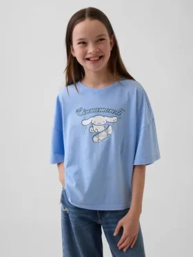 Oversized boxig T-shirt för barn med Sanrio-motiv