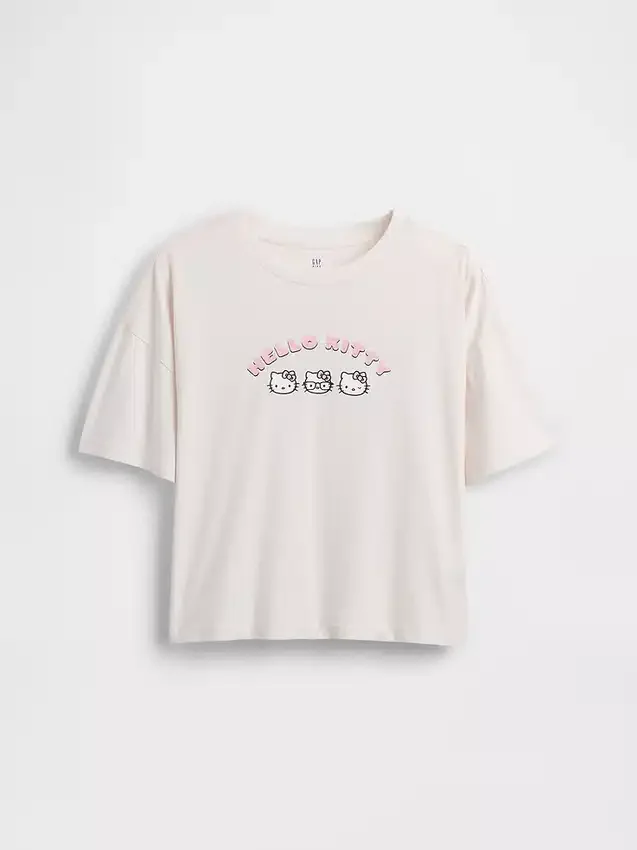 Oversized boxig T-shirt för barn med Sanrio-motiv