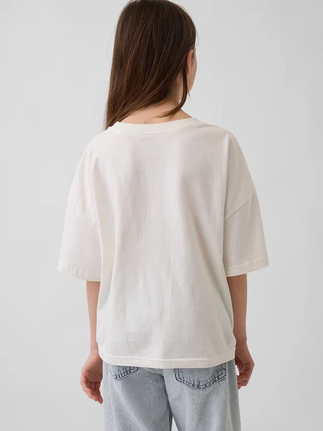 Oversized boxig T-shirt för barn med Sanrio-motiv