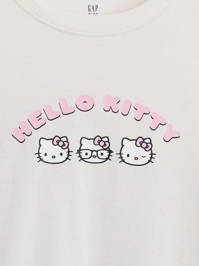 Oversized boxig T-shirt för barn med Sanrio-motiv