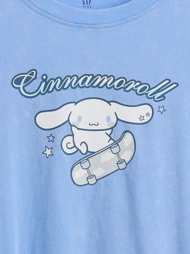 Oversized boxig T-shirt för barn med Sanrio-motiv