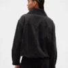 Oversized cocoonjacka i denim