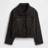 Oversized cocoonjacka i denim