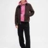 Oversized croppad hoodie med dragkedja för vuxna