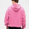 Oversized croppad hoodie med dragkedja för vuxna