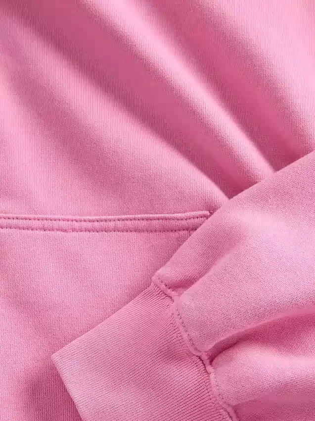 Oversized croppad hoodie med dragkedja för vuxna