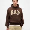 Oversized-hoodie i extra tjock fransk frotté med logo för vuxna
