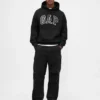 Oversized-hoodie i extra tjock fransk frotté med logo för vuxna
