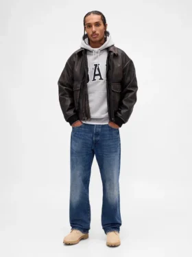 Oversized-hoodie i extra tjock fransk frotté med logo för vuxna