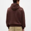 Oversized-hoodie i extra tjock fransk frotté med logo för vuxna