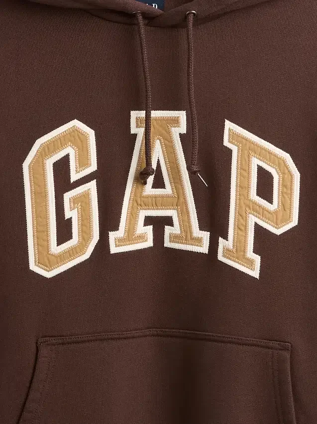Oversized-hoodie i extra tjock fransk frotté med logo för vuxna