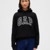 Oversized-hoodie i extra tjock fransk frotté med logo för vuxna
