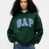 Oversized-hoodie i extra tjock fransk frotté med logo för vuxna