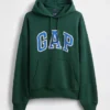 Oversized-hoodie i extra tjock fransk frotté med logo för vuxna