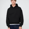 Oversized-hoodie i tjockt tyg för vuxna