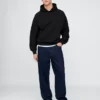 Oversized-hoodie i tjockt tyg för vuxna