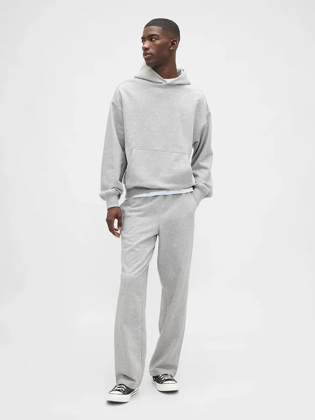 Oversized-hoodie i tjockt tyg för vuxna